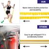 EILISON 13 PCS Resistance Band Kit with Heavy Duty Protective Nylon Sleeves for Safe Workout and Soft Anti-Slip Foam Handle, Door Anchor, Ankle Strap for Men and Women Stackable Upto 210LBS view 3