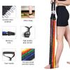 EILISON 13 PCS Resistance Band Kit with Heavy Duty Protective Nylon Sleeves for Safe Workout and Soft Anti-Slip Foam Handle, Door Anchor, Ankle Strap for Men and Women Stackable Upto 210LBS view 4