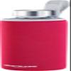 Westmark 5272226R Glass Water Bottle with Printed Cover 550 ml Glass/Silicone/Rubber, BPA-Free, Viva, Red/Silver/Clear view 1