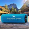 Get Out Gear Double Puffy Camping Blanket - Extra Puffy, Packable, Lightweight and Warm | Ideal for Outdoors, Travel, Stadium, Festivals, Beach, Hammock | Water-Resistant Camp Quilt (Teal Blue/Gray) view 2