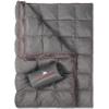 Get Out Gear Double Puffy Camping Blanket - Extra Puffy, Packable, Lightweight and Warm | Ideal for Outdoors, Travel, Stadium, Festivals, Beach, Hammock | Water-Resistant Camp Quilt (Gray/Burgundy) view 1