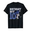 10 Year Old Ice Hockey Goalie Themed Birthday 10th Boy Gift T-Shirt view 1