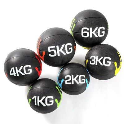 Medicine Balls AGYH, Solid Rubber Gravity Ball Bouncy Ball, Fitness Balance Training Ball, Non-Slip and Durable, 10 Weights Optional, 1KG-10KG (Size : 5KG)