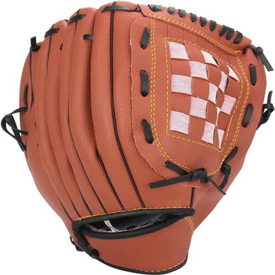 Baseball Glove Softball Gloves Right Hand Throw 12.5" for Kids Youth Adult Easy Break in Baseball Mitt (Brown, 12.5")