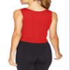 Bestisun Workout Athletic Crop Tops Yoga Pilates Shirts Gym Fitness Clothes Sports Dance Clothing Red XL view 2