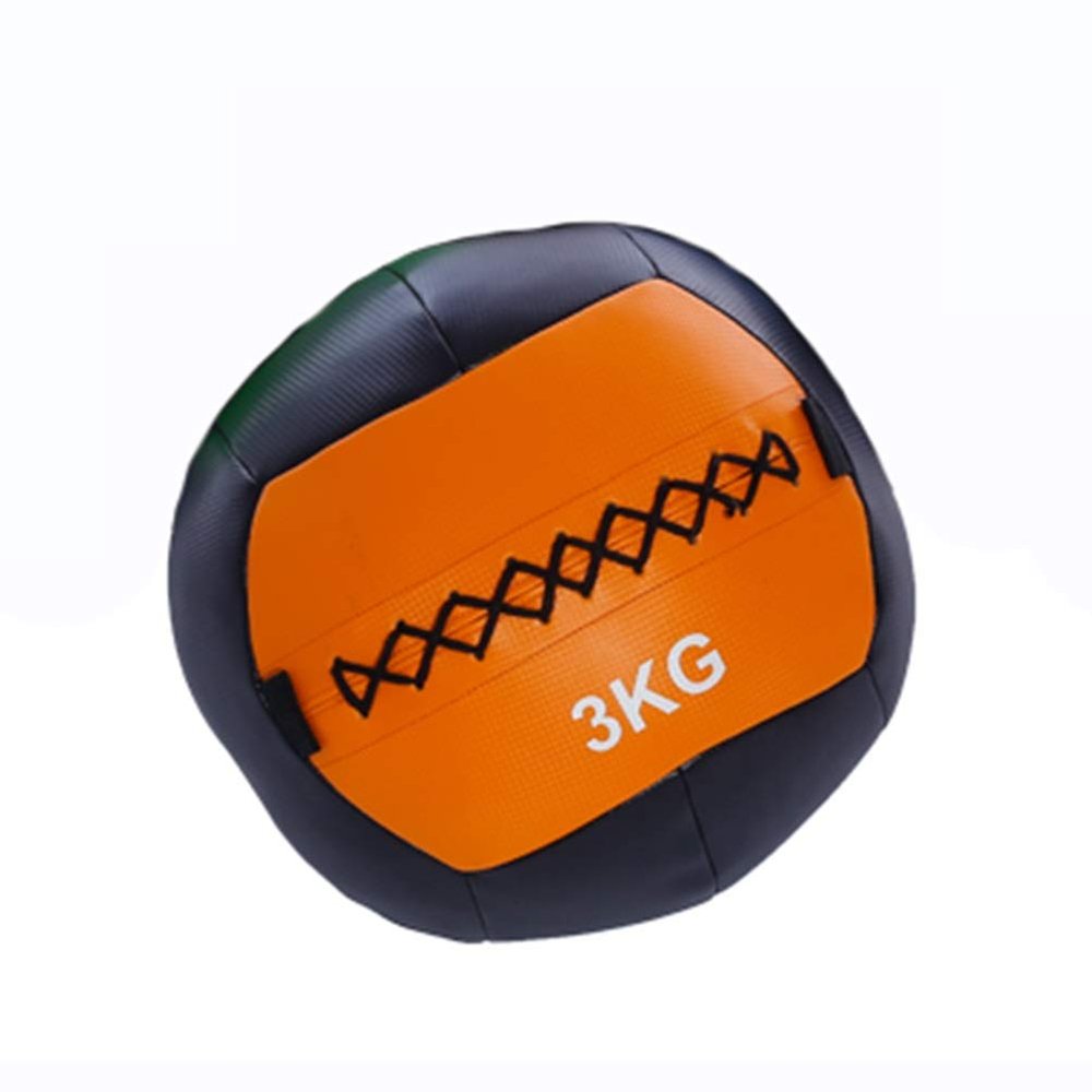 Medicine Balls AGYH, Non-Elastic Leather Fitness Ball, Used to Squeeze and Throw Bouncing Wall Ball Slam Ball, 3KG