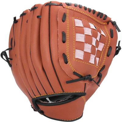 Baseball Glove Softball Gloves  Right Hand Throw 10.5" for Kids Youth Adult  Easy Break in Baseball Mitt (Brown, 10.5)