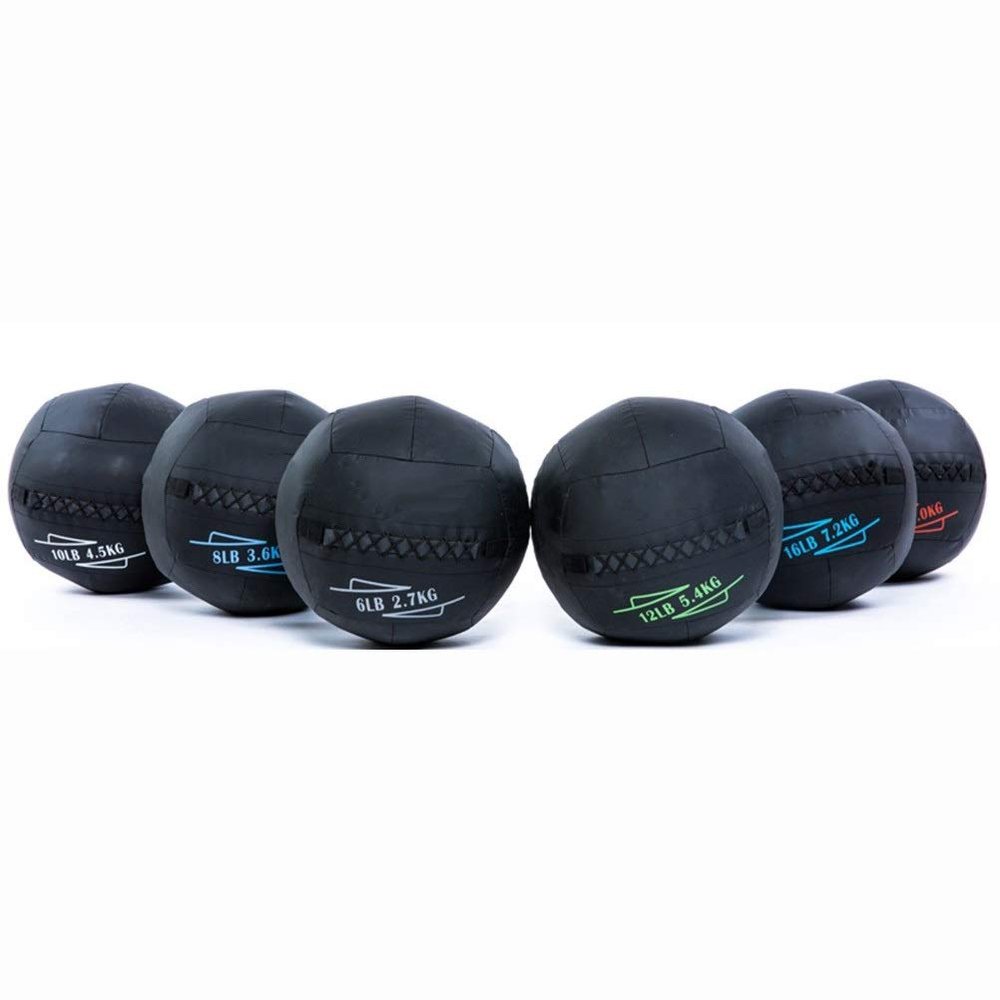 Medicine Balls AGYH Soft, Leather Squash Fitness Ball for Easy Grip, Can Strengthen Core Muscles, Aerobic Exercise, Resistance Training8 Weights Optional (Size : 10LB)