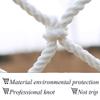 Hynet Kids Climbing Rope Net, Durable Stair Safety Net White Protective Net for Rail Banister Balcony Playground Customization 2m X 3m (Size : 1 * 1m(3.3ft*3.3ft)) view 2
