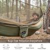 Sunyear Hammock Camping with Net/Netting, Portable Camping Hammock Double Tree Hammock Outdoor Indoor Backpacking Travel & Survival, 2 Tree Straps (16+1 Loops Each, 20Ft Total) view 3