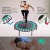 Mini Fitness Trampoline with Bungees  Stable & Quiet Rebounder for Adults, Perfect for Indoor & Outdoor Workouts view 2