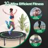 Mini Fitness Trampoline with Bungees  Stable & Quiet Rebounder for Adults, Perfect for Indoor & Outdoor Workouts view 3