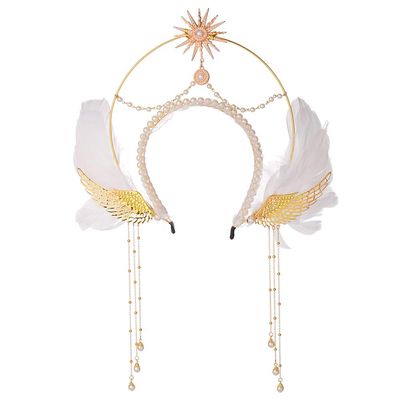 BLESSUME Halo Crown Mary Goddess Headband Women's Halloween Costume Goddess Headpiece (Style 17)