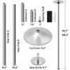 Topeakmart 45mm Portable Dancing Pole Stripper Pole w/Spinning and Static Modes Height Adjustable Removable for Exercise Fitness Pub and Home Gym view 4