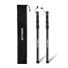 KOMCLUB Telescoping Tarp Poles Adjustable Tent Poles for Tarp Heavy-Duty Design Portable & Lightweight Fiberglass Tent Poles for Shelter Camping Awning 4 Sections Adjustable to 98.51 in(Set of 2) view 1