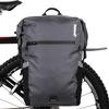 Rhinowalk Bike Bag Pannier Bag 22L Convertible - 2 in 1 Bicycle Saddle Bag Shoulder Bag Laptop Pannier Professional Cycling Accessories-Gray view 1