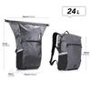 Rhinowalk Bike Bag Pannier Bag 22L Convertible - 2 in 1 Bicycle Saddle Bag Shoulder Bag Laptop Pannier Professional Cycling Accessories-Gray view 2