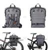 Rhinowalk Bike Bag Pannier Bag 22L Convertible - 2 in 1 Bicycle Saddle Bag Shoulder Bag Laptop Pannier Professional Cycling Accessories-Gray view 4