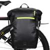 Rhinowalk Bike Bag Pannier Bag 22L Convertible - 2 in 1 Bicycle Saddle Bag Shoulder Bag Laptop Pannier Professional Cycling Accessories-Black view 1