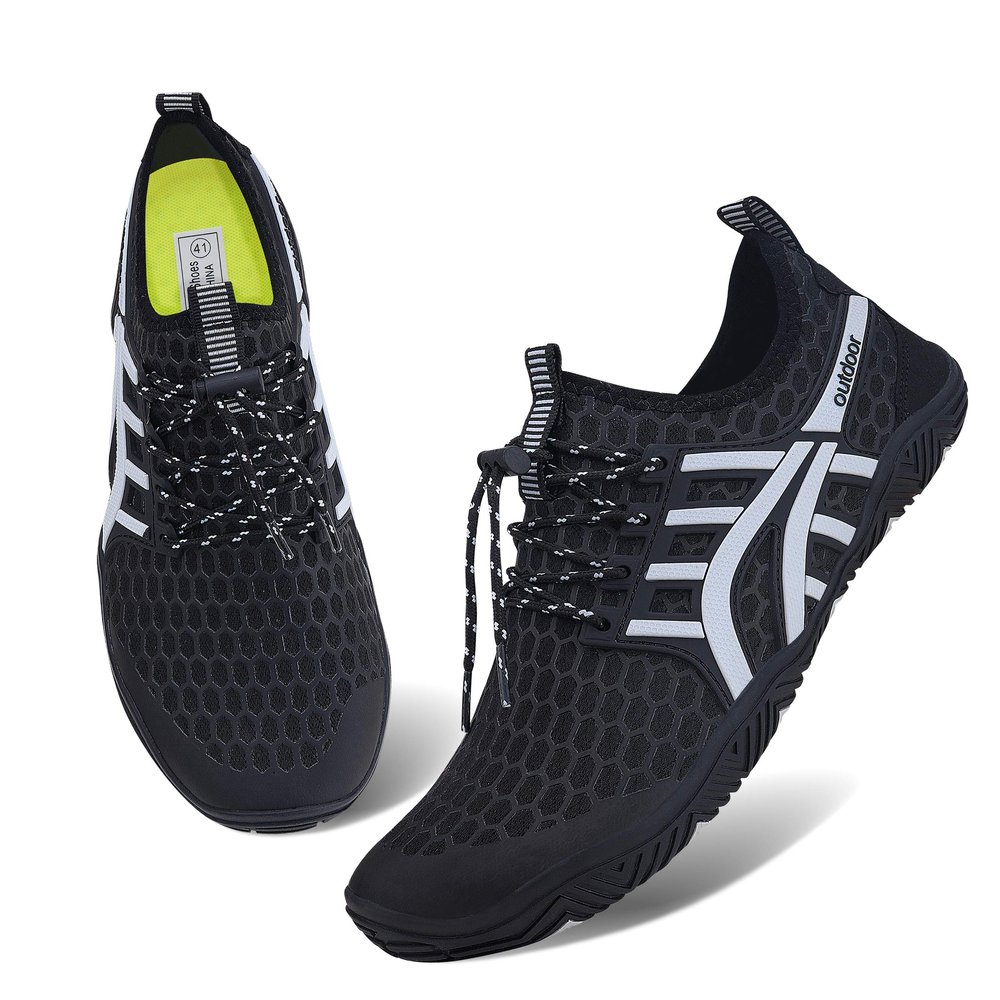 MAYZERO Men Water Shoes Women Barefoot Quick-Dry Aqua Shoes Surf Beach Pool Swim Shoes Wide Toe Lake River Hiking Kayaking Boating Water Socks