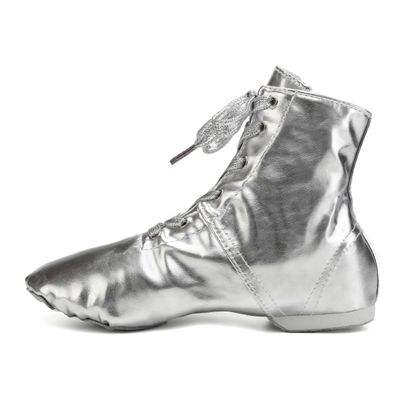 HIPPOSEUS Women Silver Jazz Shoes Split Sole Dance Boots Ballet Dance Shoe for Men,US 6