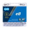 KMC E8 8-Speed E-Bike Specific Bicycle Chain Compatible with Shimano, SRAM, Campagnolo and All Major Systems, EcoProteQ Coating view 2
