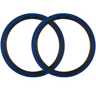 SE Bikes Cub 24 x 2.0 BMX Replacement OEM Dirt All Terrain Street Wire Bead Two Bike Tire Pair (Blue)