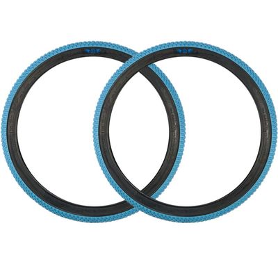 SE Bikes Cub 24 x 2.0 BMX Replacement OEM Dirt All Terrain Street Wire Bead Two Bike Tire Pair (Light Blue)