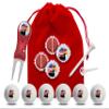 Clip Wipes USA American Flag Golf Gifts | USA American Flag Golf Balls | USA American Flag Golf Accessories Package #3 (Eagle-Red) view 1