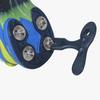 DSC Unisex Adult's Metallic-Fiber Metal Spikes & Spanner for Cricket Shoes, Multicolour view 4