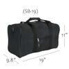 19" 24" 30" 36" 42" Simple Duffel Bag - Black (19") view 2