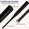 Aluminum Baseball Bat - 28 Inch 13 Oz - Ultra-Lightweight Fungo Bat for Softball, Home Defense, Training, Security, and Protection - KOTIONOK view 2