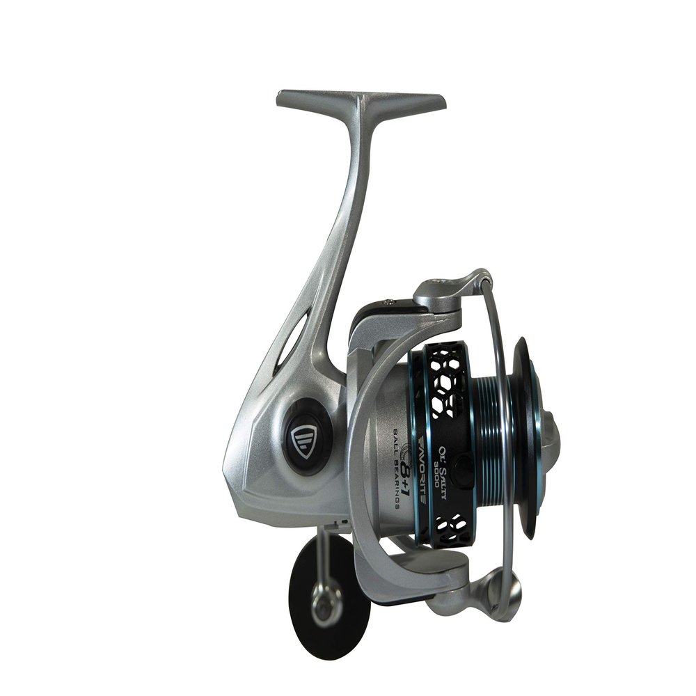 FAVORITE Ol' Salty Spinning Reel | Smooth Braid Ready and Mono Ready Fishing Reel | 8+1 Stainless Ball Bearings