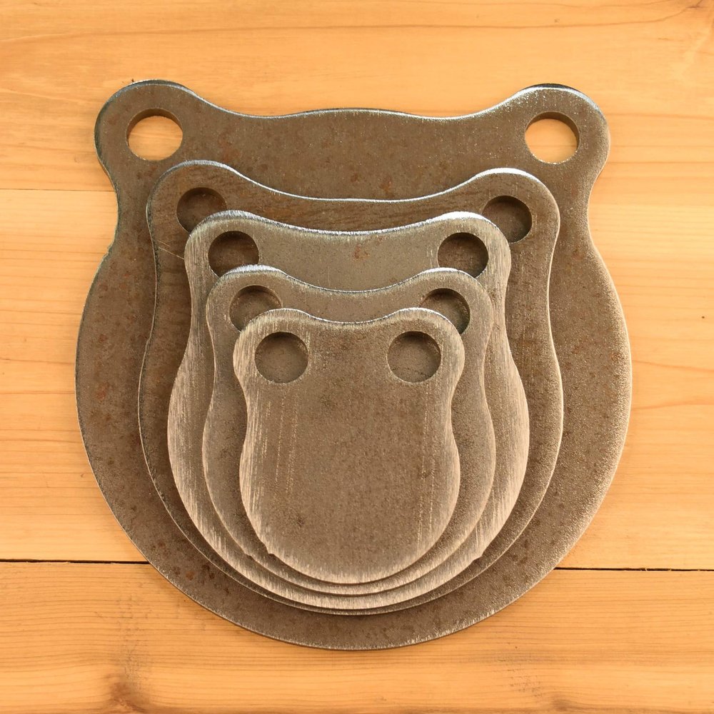 1/4" AR500 Steel Shooting Targets 3" 4" 5" 6" 8" Gong Set