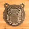 1/4" AR500 Steel Shooting Targets 3" 4" 5" 6" 8" Gong Set view 1