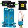 LEVIERO Gymnastics Grips Set, Grips for Gymnastics Girls, Dowel Grips with Soft Leather, Double Buckle Wrist Closure, and Adjustable Finger Holes, for All Ages - (Aqua, 00) view 1