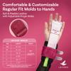 LEVIERO Gymnastics Grips Set, Grips for Gymnastics Girls, Dowel Grips with Soft Leather, Double Buckle Wrist Closure, and Adjustable Finger Holes, for All Ages - (Pink, 3) view 4