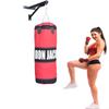 Athletic Bar Ultimate Heavy Bag Boxing Punching Bag, Unfilled Sandbag, MMA Karate Muay Thai Kick Boxing, Punching Kicking Reflex Training, Wall Mount Hanger Bracket + Training Bag w Gloves Full Set view 1