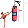 Athletic Bar Ultimate Heavy Bag Boxing Punching Bag, Unfilled Sandbag, MMA Karate Muay Thai Kick Boxing, Punching Kicking Reflex Training, Wall Mount Hanger Bracket + Training Bag w Gloves Full Set view 3