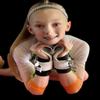LEVIERO Gymnastics Grips Set, Grips for Gymnastics Girls, Dowel Grips with Soft Leather, Double Buckle Wrist Closure, and Adjustable Finger Holes, for All Ages - (White, 0) view 2