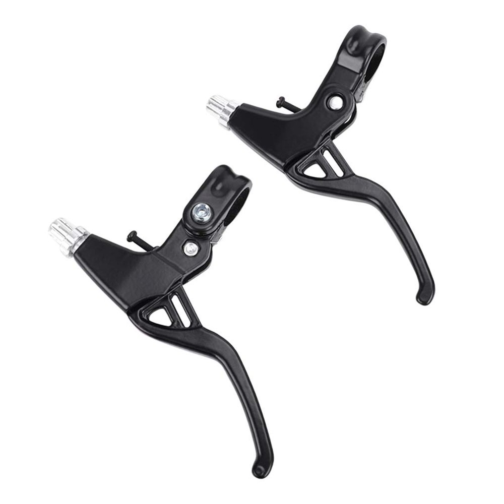 1 Pair Bike Brake Levers Aluminum Alloy Bicycle Brake Handle Mountain Road Bike Brake Lever Universal Bike Brake Levers Brake Handles for Mountain Bike, Road Bike, Folding Bike, MTB-2.2cm Diameter