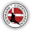 1x Denmark Copenhagen Round Vinyl Waterproof Sticker - 25cm / 9.8inches view 1