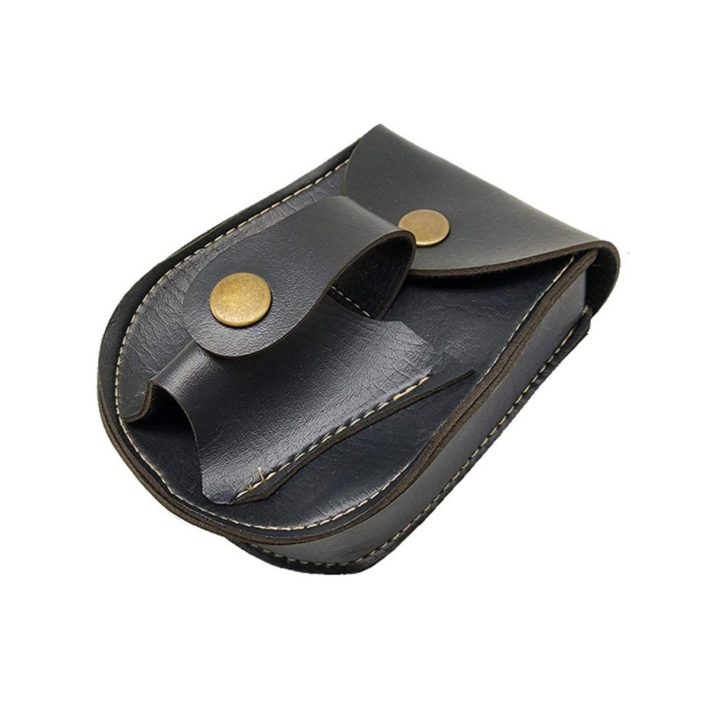 2 in 1 Hunting Slingshot Pouch, Catapult Steel Ball Ammo Bag Case Handmade Leather Waist Pouch