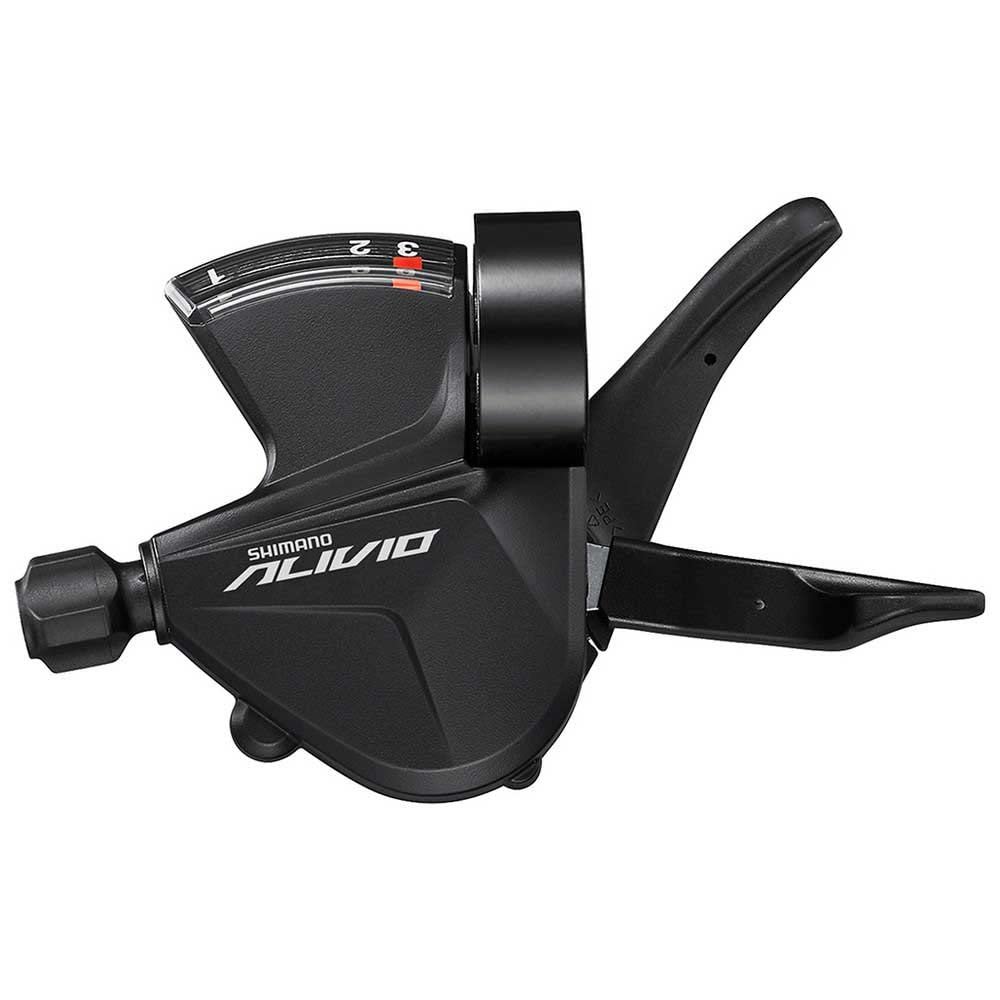 Great value Alivio 3-speed mountain bike Rapidfire lever for crisp gear shifting. 2-way release allows shifting from various from positions; the upper lever still performs the same shift function, but