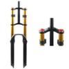 MTB Suspension Fork, Double Shoulder DH Oil Spring Front Fork Disc Brakes Downhill Front Fork with Adjustable Damping,A-29inch view 1