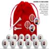 Clip Wipes USA American Flag Golf Gifts | USA American Flag Golf Balls | USA American Flag Golf Accessories Package #5 (Eagle-Red) view 2
