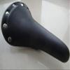 Classic Yellow Blue Rivet Fixed Gear, Bicycle Bicycle seat Cover, Single Speed Mountain Bike Saddle (Color : Black) view 1