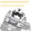 Venzo Bike Bicycle Toe Clips Cage Indoor Exercise Bike Pedal Adapters - Compatible with Peloton Bike Pedal, Convert Look Delta Pedals to Toe Clip Straps Ride with Sneakers - SPD Adapters ONLY view 2