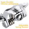 Venzo Bike Bicycle Toe Clips Cage Indoor Exercise Bike Pedal Adapters - Compatible with Peloton Bike Pedal, Convert Look Delta Pedals to Toe Clip Straps Ride with Sneakers - SPD Adapters ONLY view 3