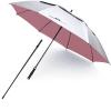 G4Free Vented UV Golf/Beach Umbrella 68" Arc, Auto Open Oversize Extra Large Windproof Sun Shade Rain Umbrellas(Silver/Pink) view 1